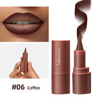 2-in-1 Waterproof Matte Lip Liner and Lipstick Crayon