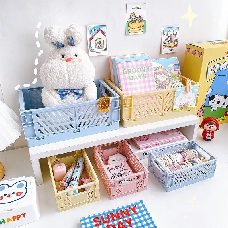 Foldable Desktop Storage Organizer for Home and Office - 2