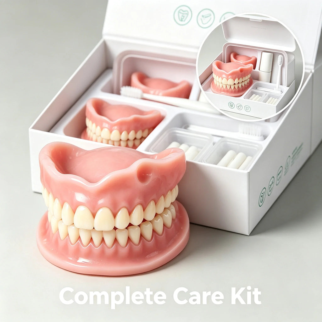 Comfortable Silicone Denture Set for Daily Oral Care