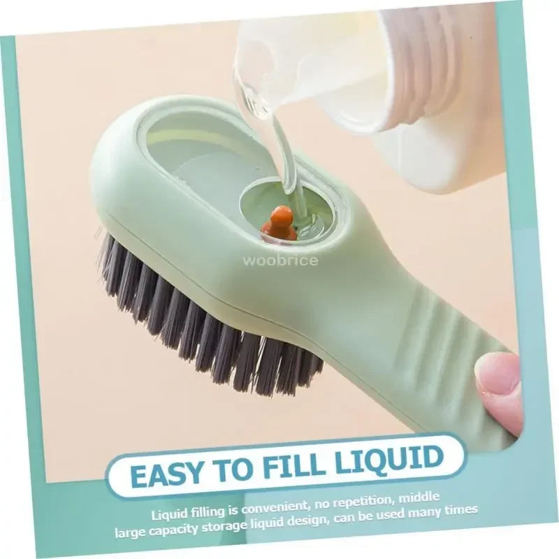 Multifunctional Liquid Dispensing Cleaning Brush