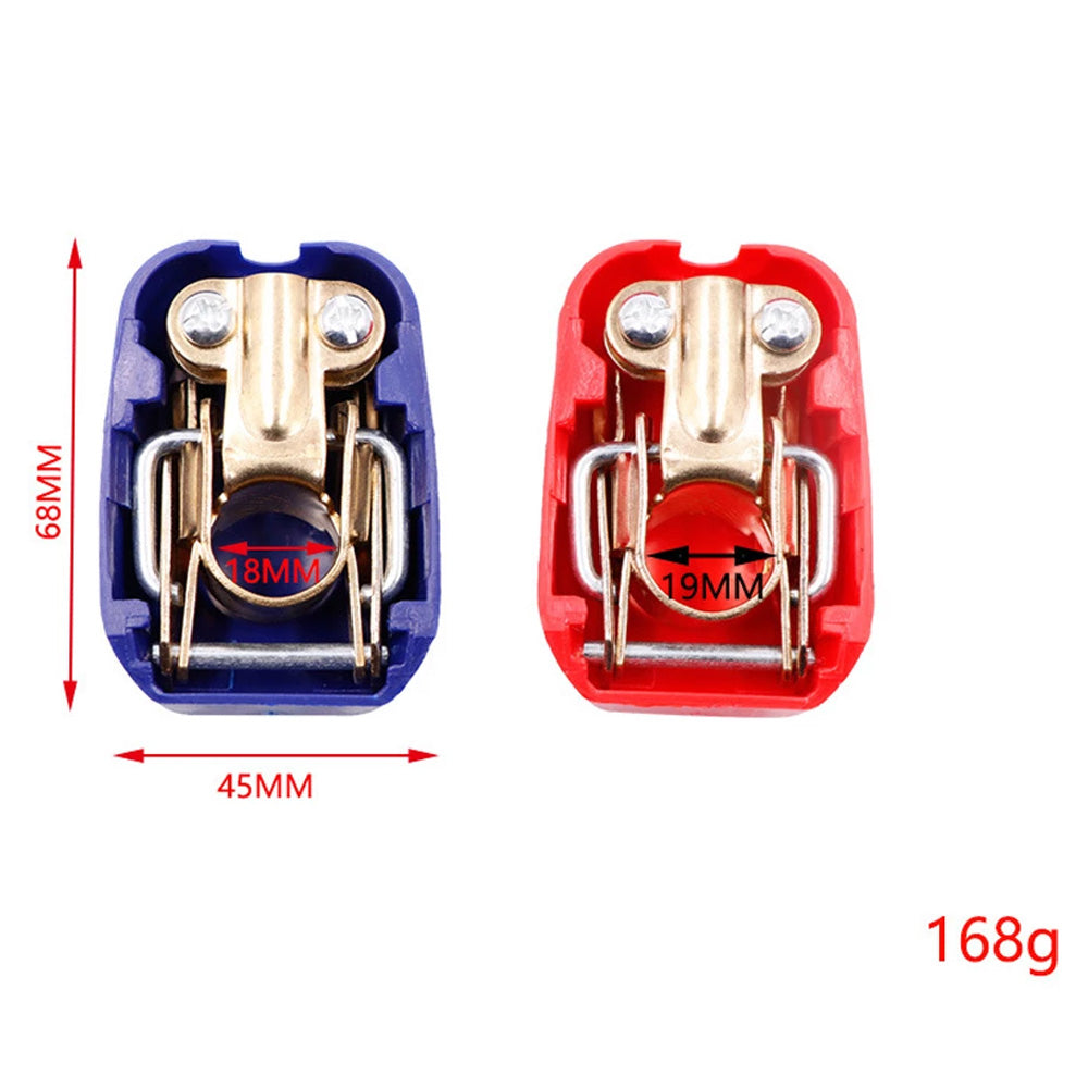 Quick Release Car Battery Terminal Clamps Set - 14