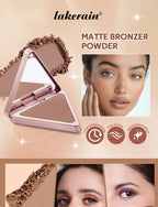 Matte Bronzer Powder for Long-Lasting Smooth Face Makeup
