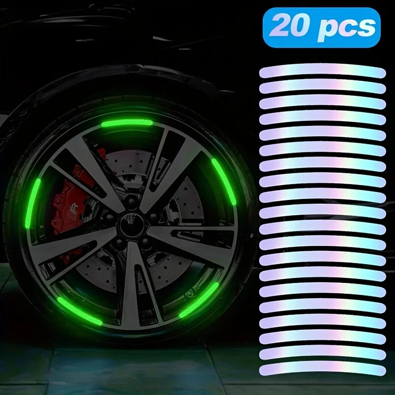 Luminous Reflective Car Wheel Rim Stickers