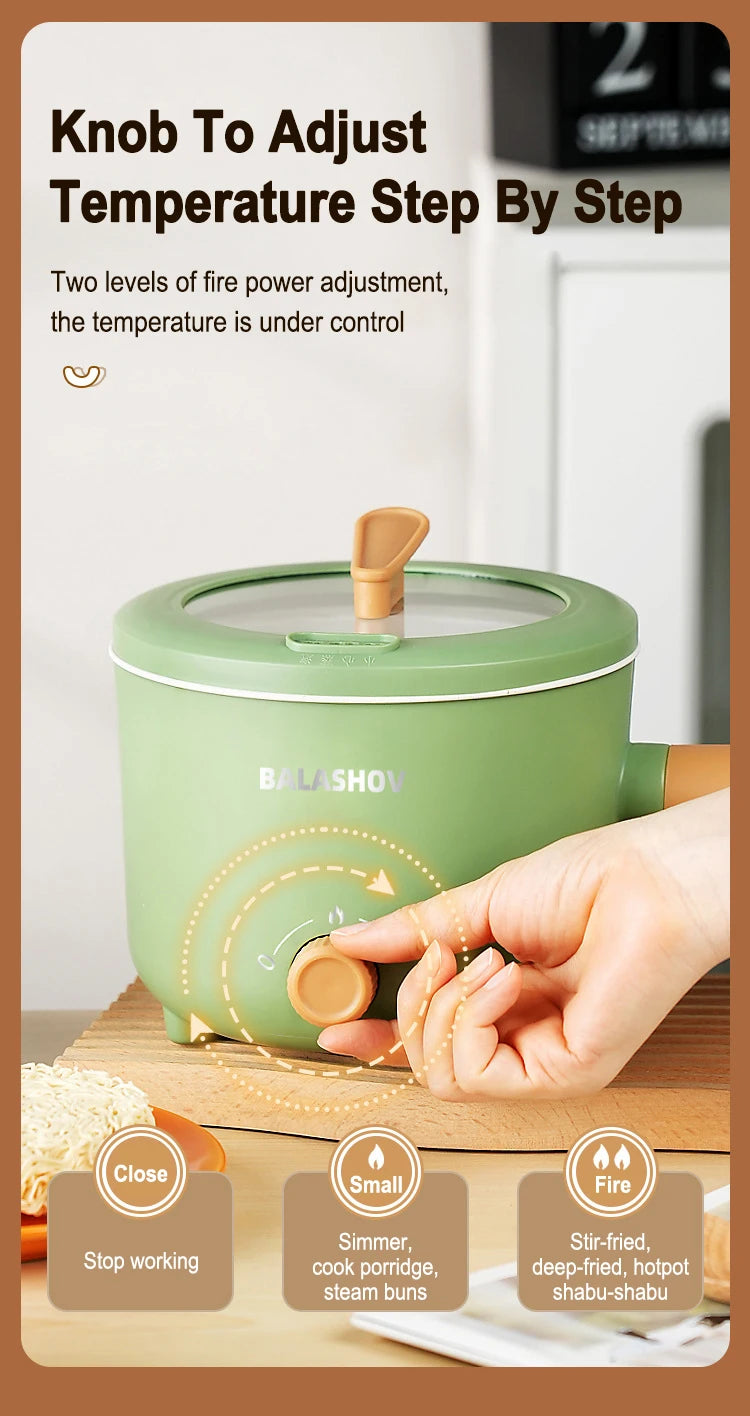Compact Electric Multi-Cooker for Quick Home Meals - 11