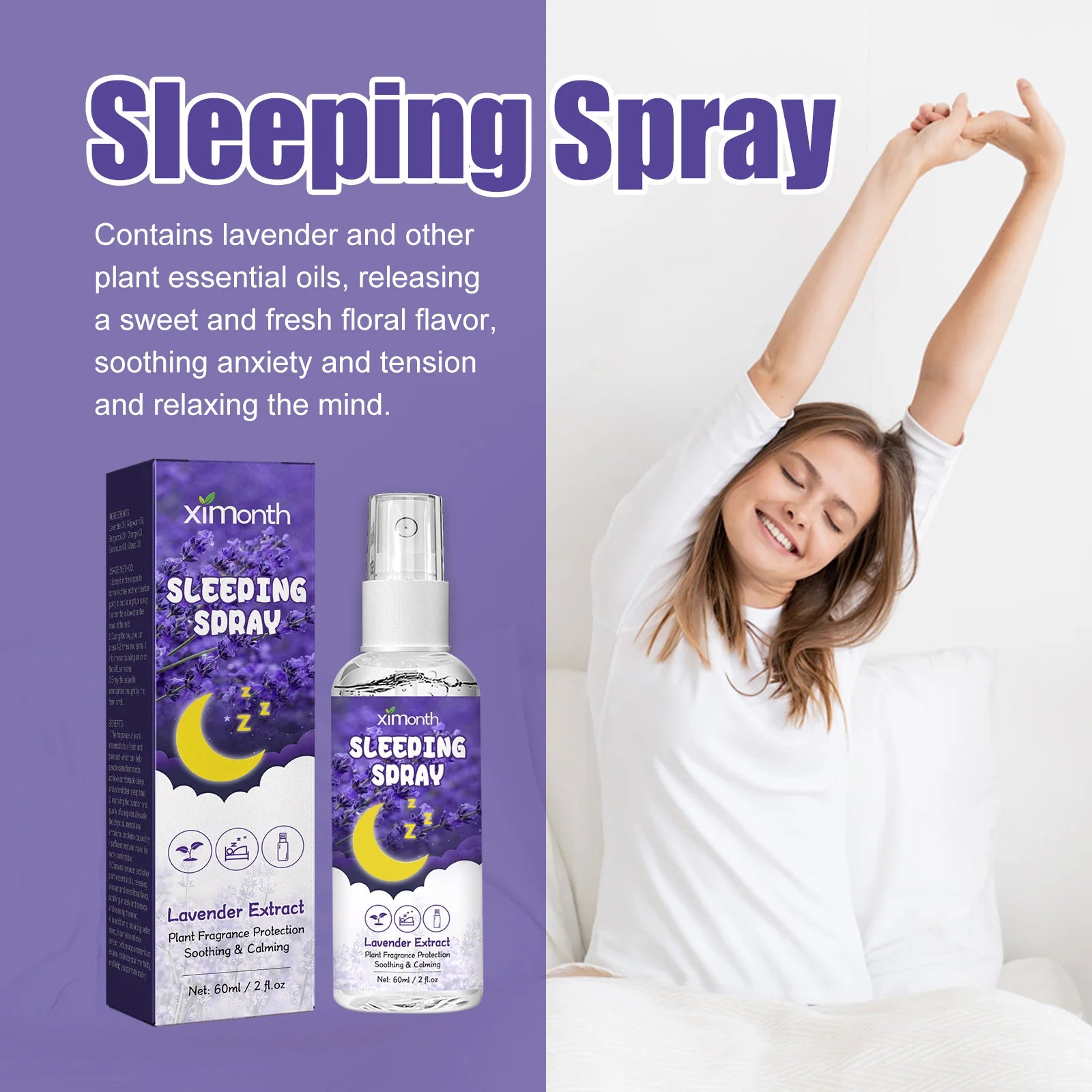Lavender Calming Sleep Spray for Anxiety and Relaxation - 10