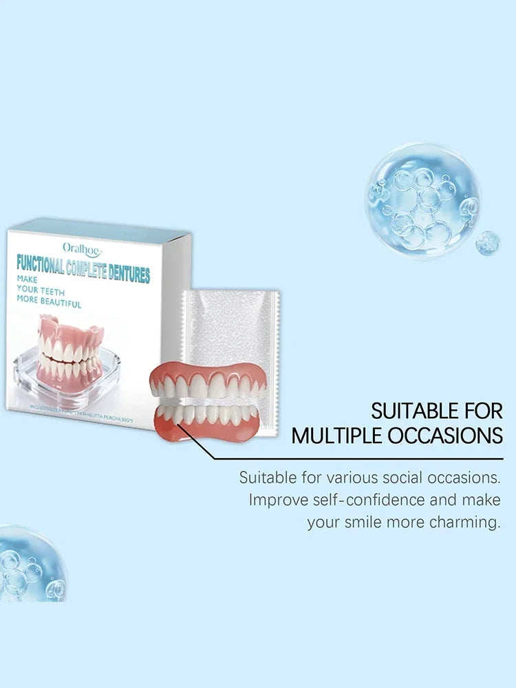 Instant Smile Comfort Dentures for Upper and Lower Teeth