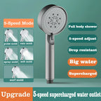 5-Mode High-Pressure Water Saving Handheld Shower Head