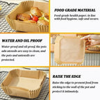 Disposable Non-Stick Air Fryer Parchment Paper Liners