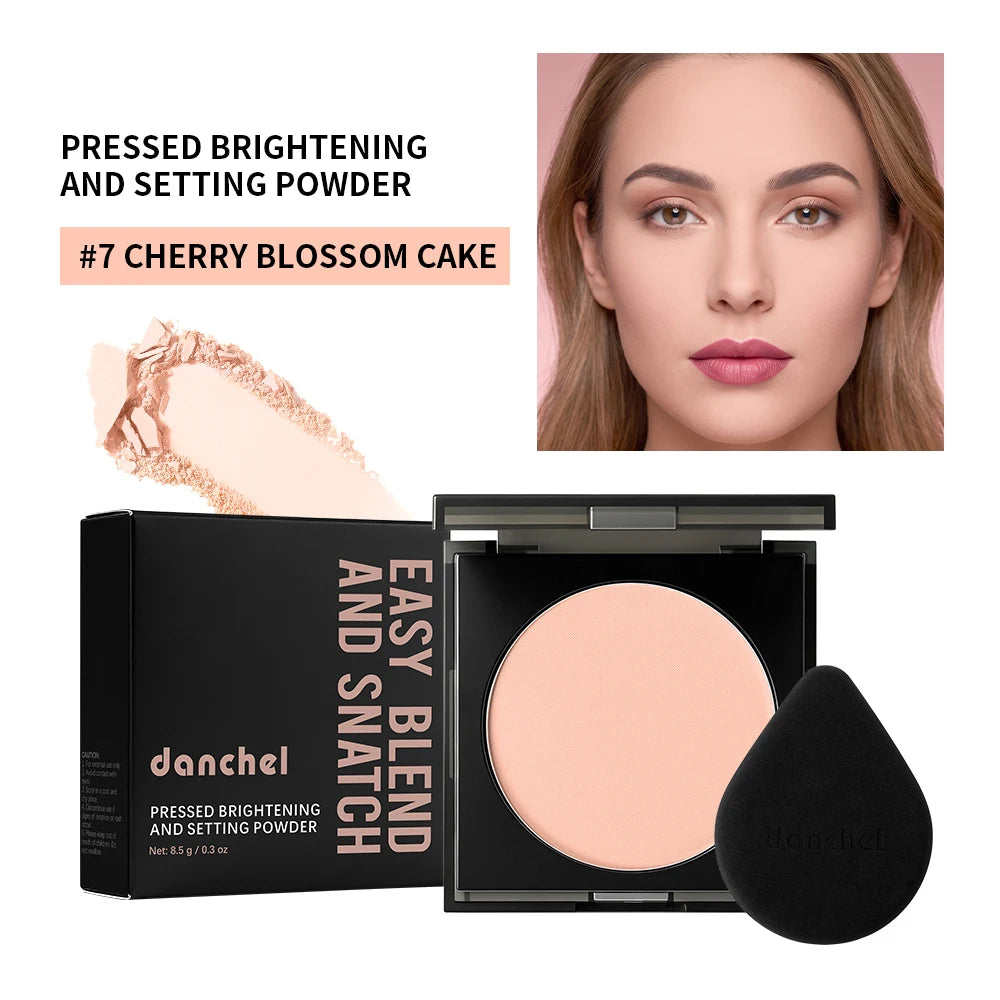 Matte Oil-Control Pressed Setting Powder for Face Makeup