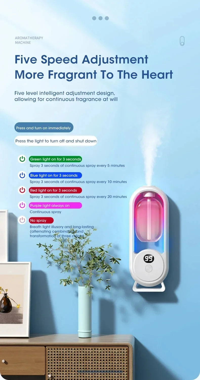Automatic Essential Oil Scent Diffuser for Home Fragrance - 18