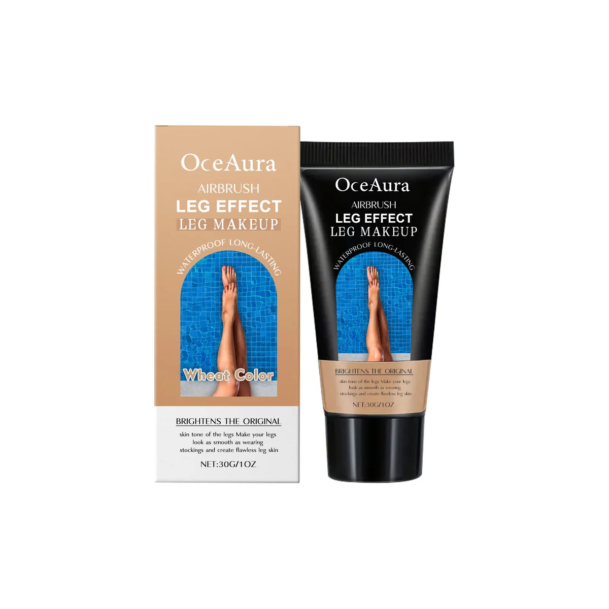 Waterproof Leg Makeup Concealer and Instant Bronzer Cream