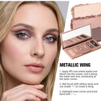6-Color Soft Pink Neutral Eyeshadow Palette