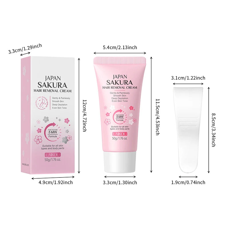 Painless Gentle Hair Removal Cream for Body and Intimate Areas