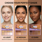 8-Shade Cream Concealer and Contour Palette