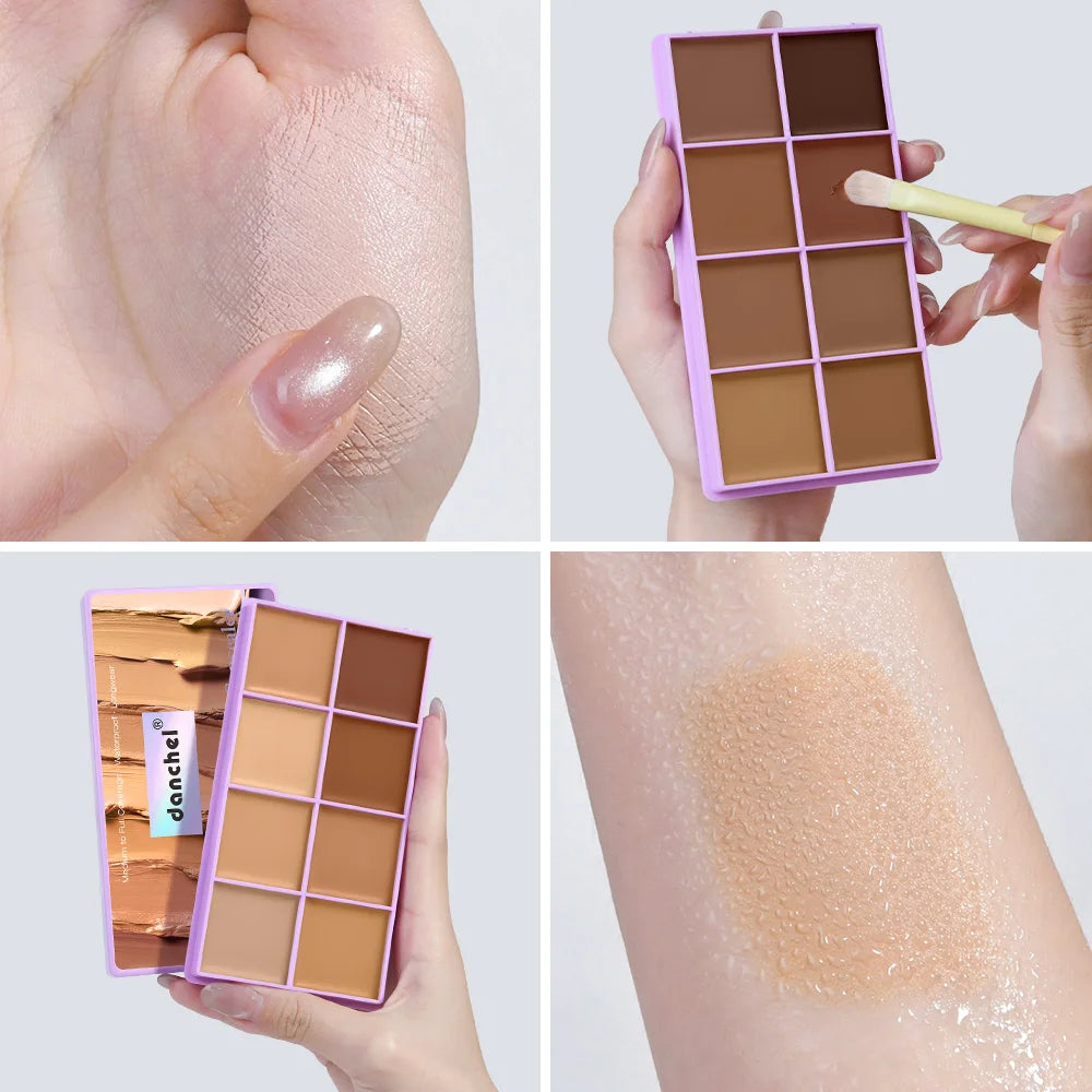 8-Shade Cream Concealer and Contouring Palette