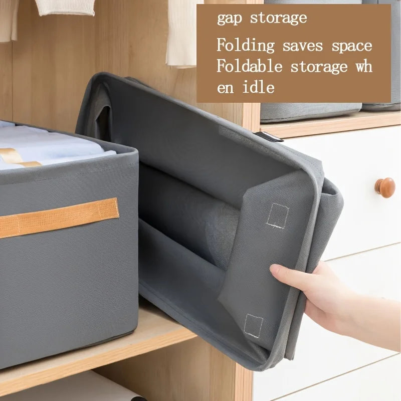 Foldable Fabric Clothing and Closet Organizer Storage Box