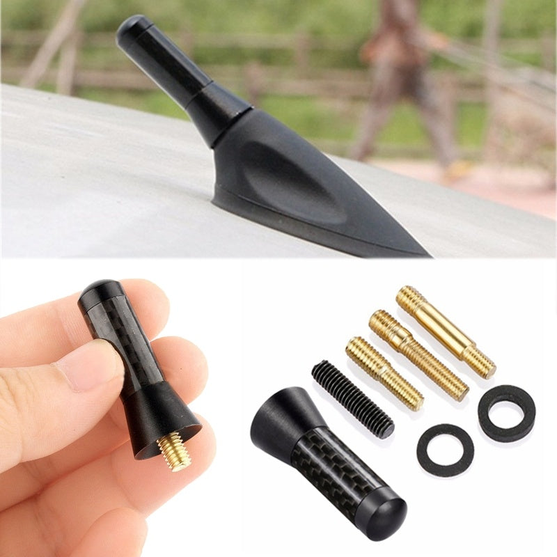 Short Carbon Fiber Car Roof Antenna for AM/FM Radio Signal - 10