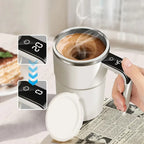 Automatic Magnetic Self-Stirring Coffee Mug with Temperature Display