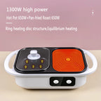2-in-1 Electric Hot Pot and Grill for Indoor BBQ