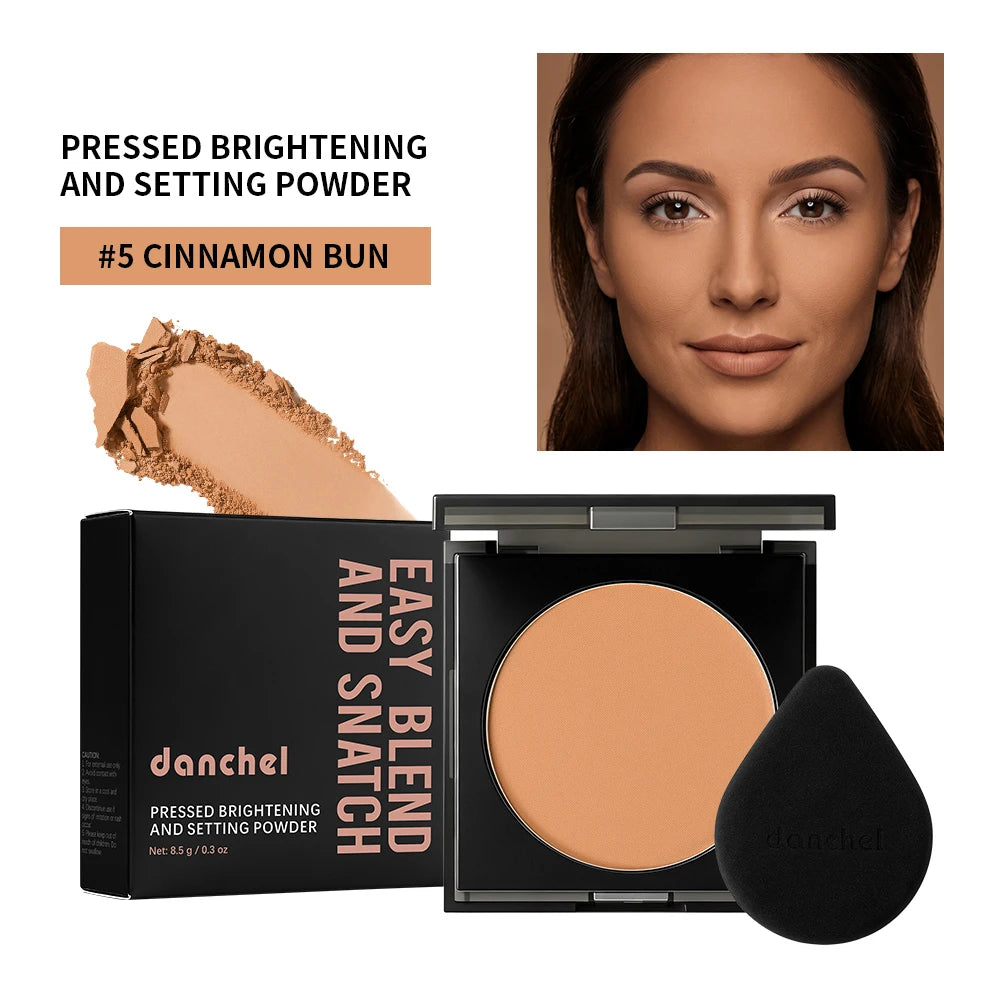 Matte Oil-Control Pressed Setting Powder for Face Makeup