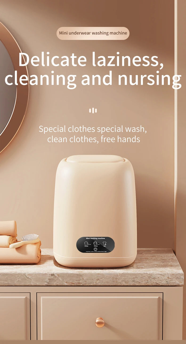 Portable Mini Washing Machine for Underwear and Small Clothes - 6