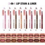 Waterproof Ballpoint Felt Tip Lip Liner Stain