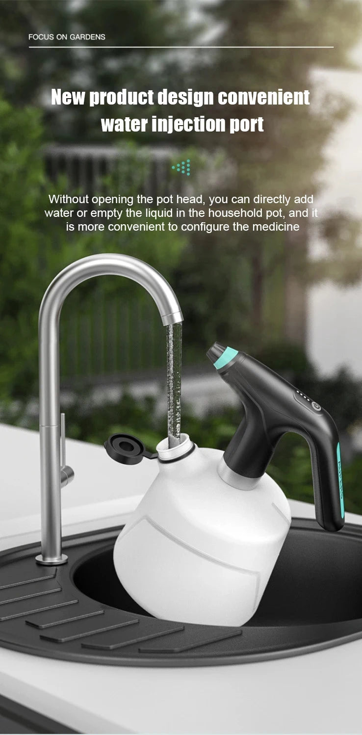 2L Electric Automatic Watering Can for Gardening - 9