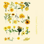 40-Piece Floral Sticker Set for Scrapbooking and Journaling