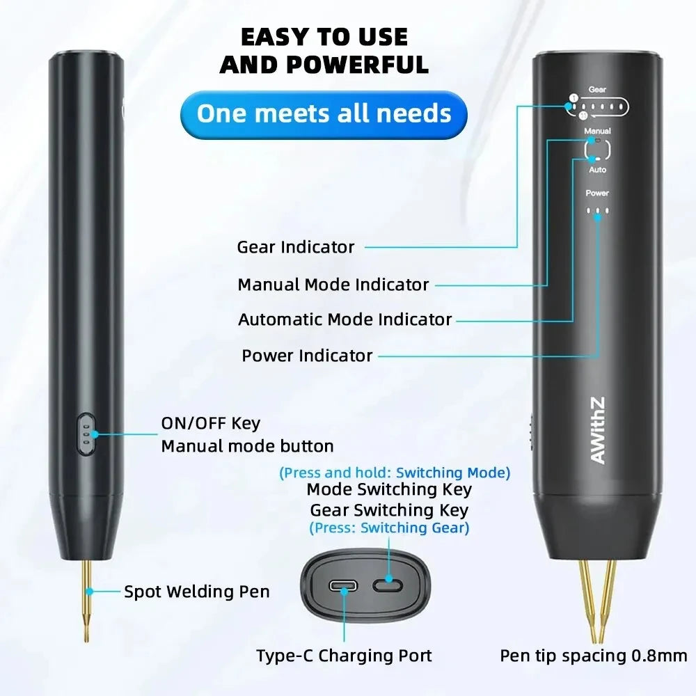 Portable Handheld Battery Spot Welder with 11 Adjustable Gears