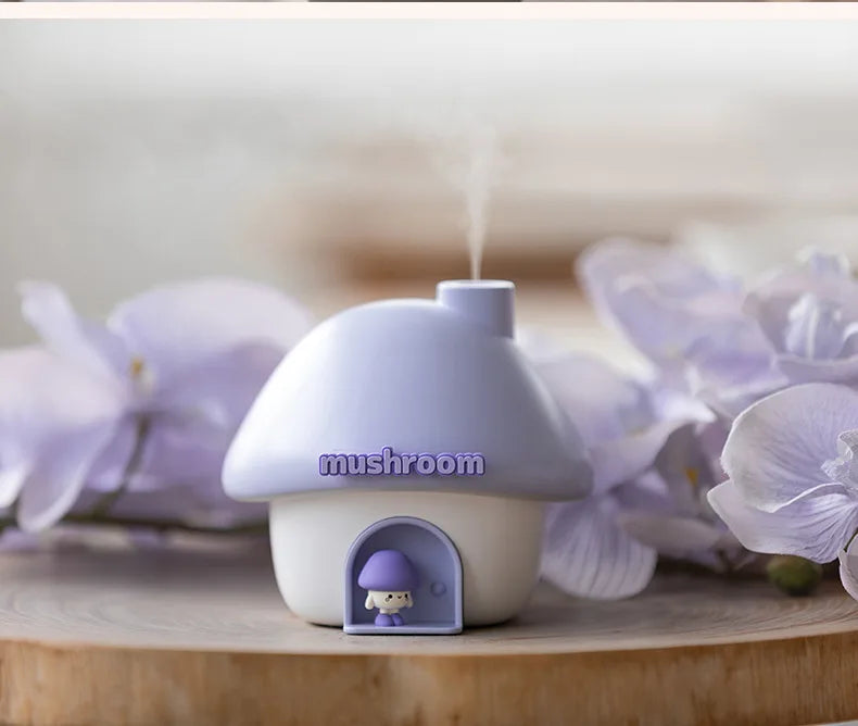 Cute Mushroom House Humidifier with LED Night Light - 20