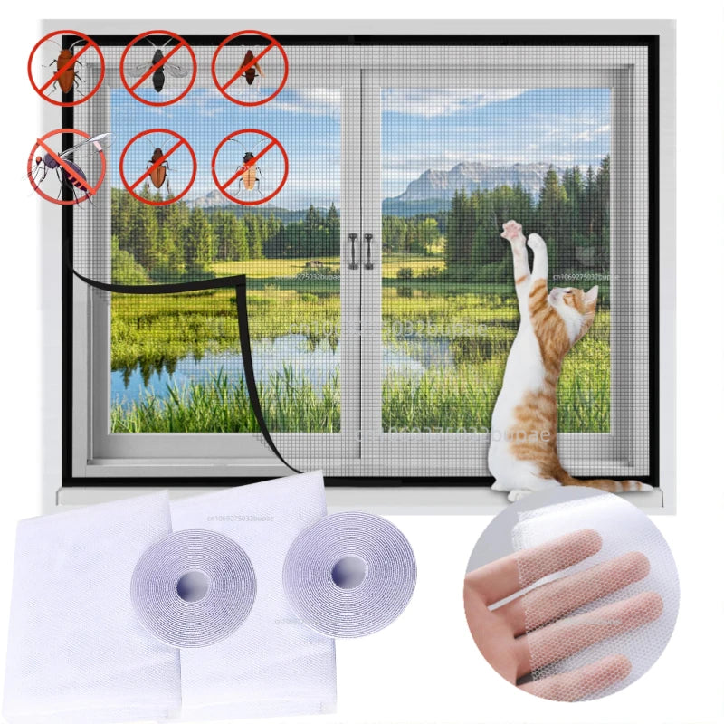 DIY Adhesive Window Mosquito Screen Mesh - 2
