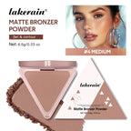 Matte Bronzer Powder for Face Contouring