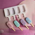 Silicone Ice Cream and Popsicle Maker Mold Tray