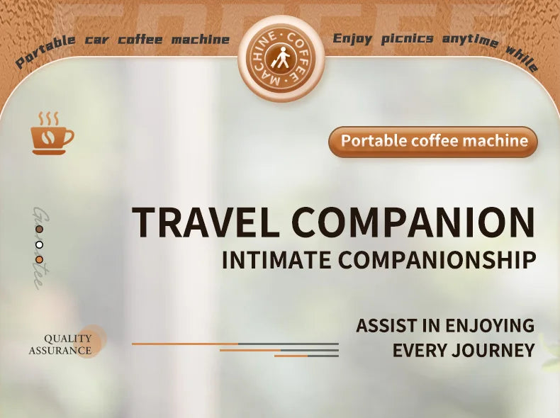 Portable Wireless Espresso Coffee Maker for Travel and Camping