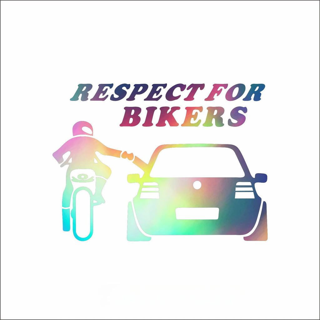 Respect for Bikers Car Window Decal