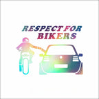 Respect for Bikers Car Window Decal