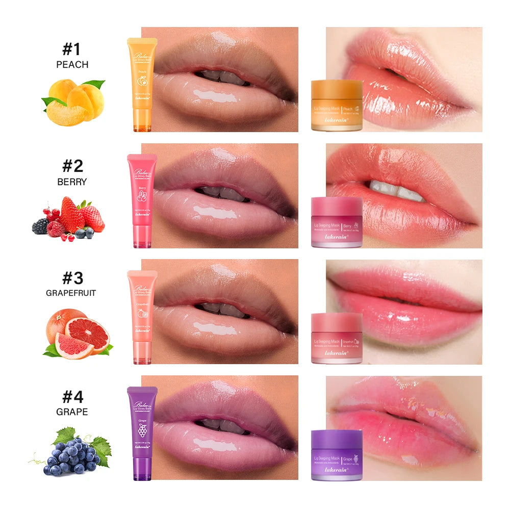 Moisturizing Lip Balm and Sleeping Mask Care Set
