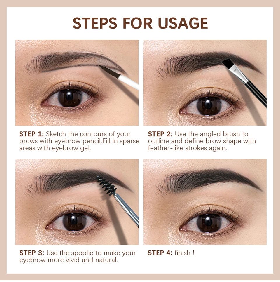 Long-Lasting Waterproof Eyebrow Gel Makeup Set
