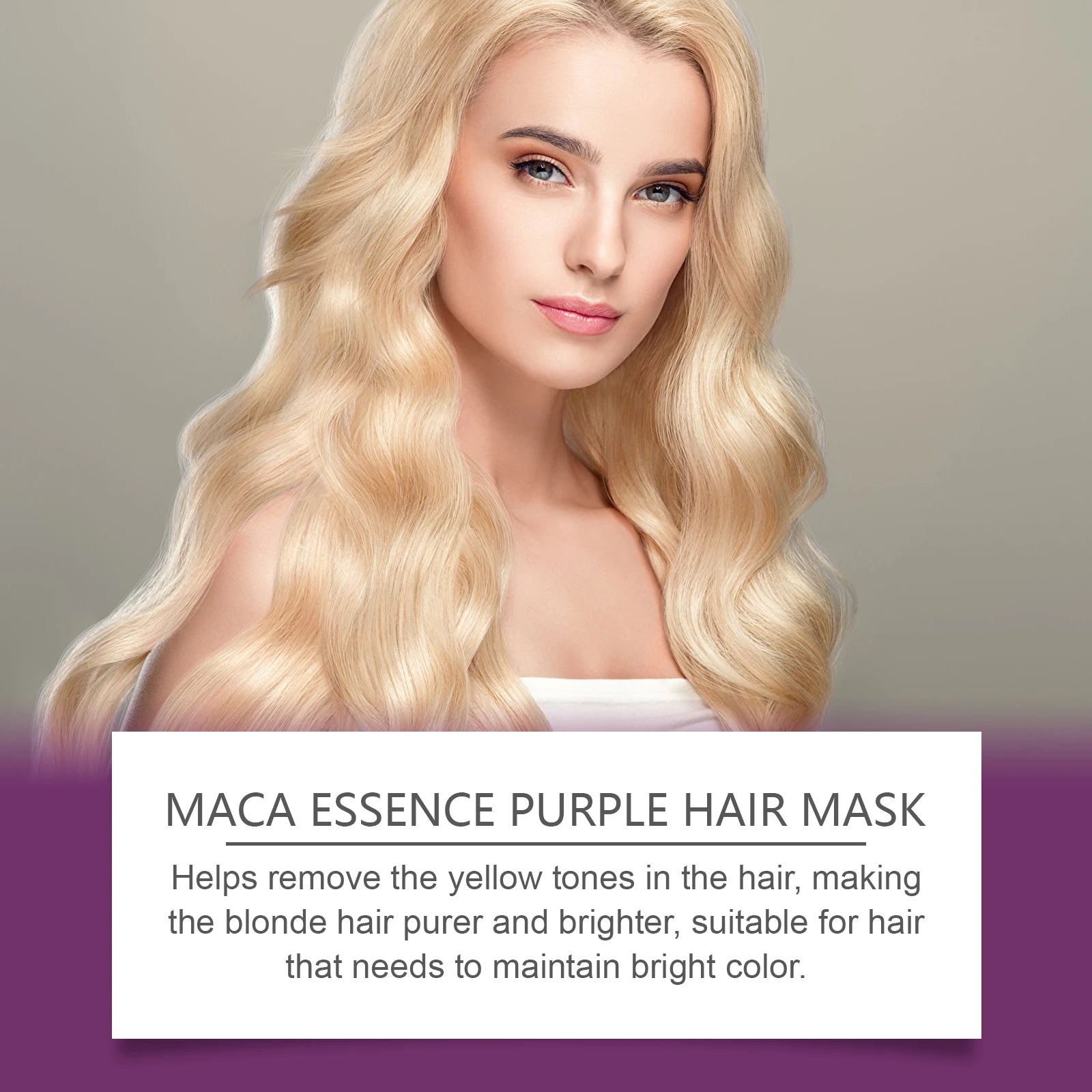 Purple Hair Mask and Shampoo Set for Color Protection - 4