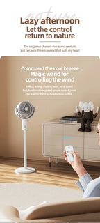 360 Degree Quiet Adjustable Standing Air Circulation Fan