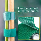 Reusable Adjustable Plant Support Ties for Garden