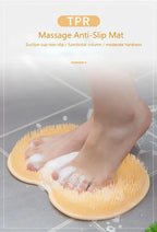 Non-Slip Silicone Shower Foot Scrubber and Massage Mat