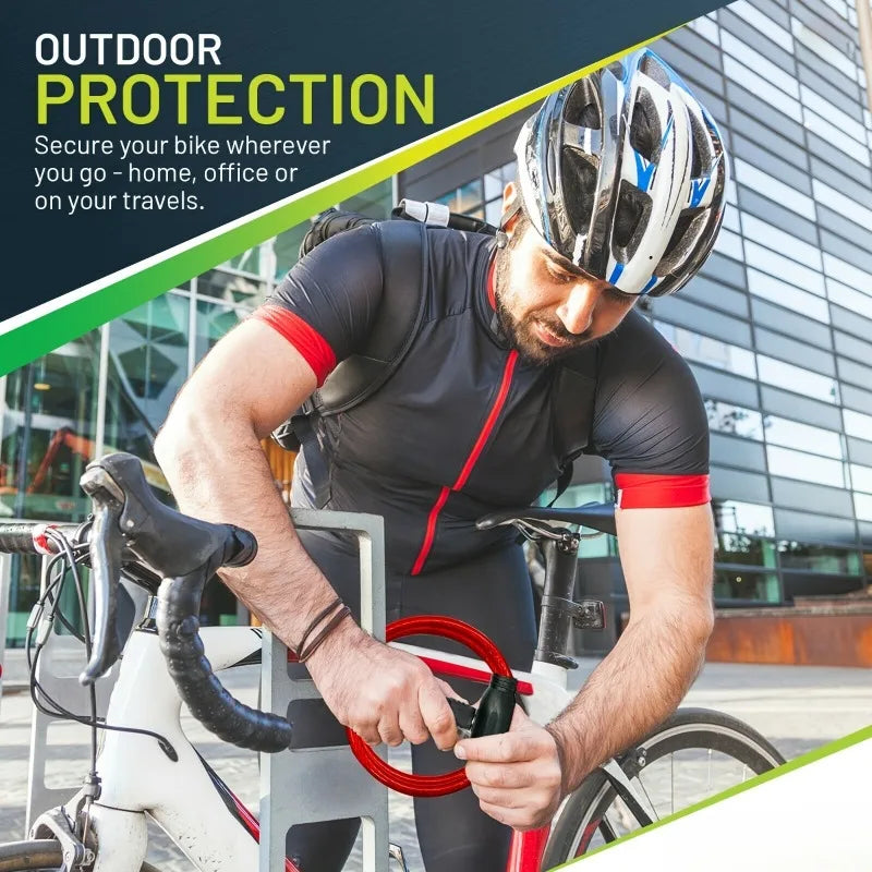 Heavy Duty Anti-Theft Steel Cable Bike Lock - 4