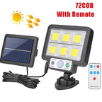 Solar Powered Split Wall Lamp with Motion Sensor