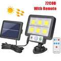 Solar Powered Outdoor Motion Sensor Security Wall Light