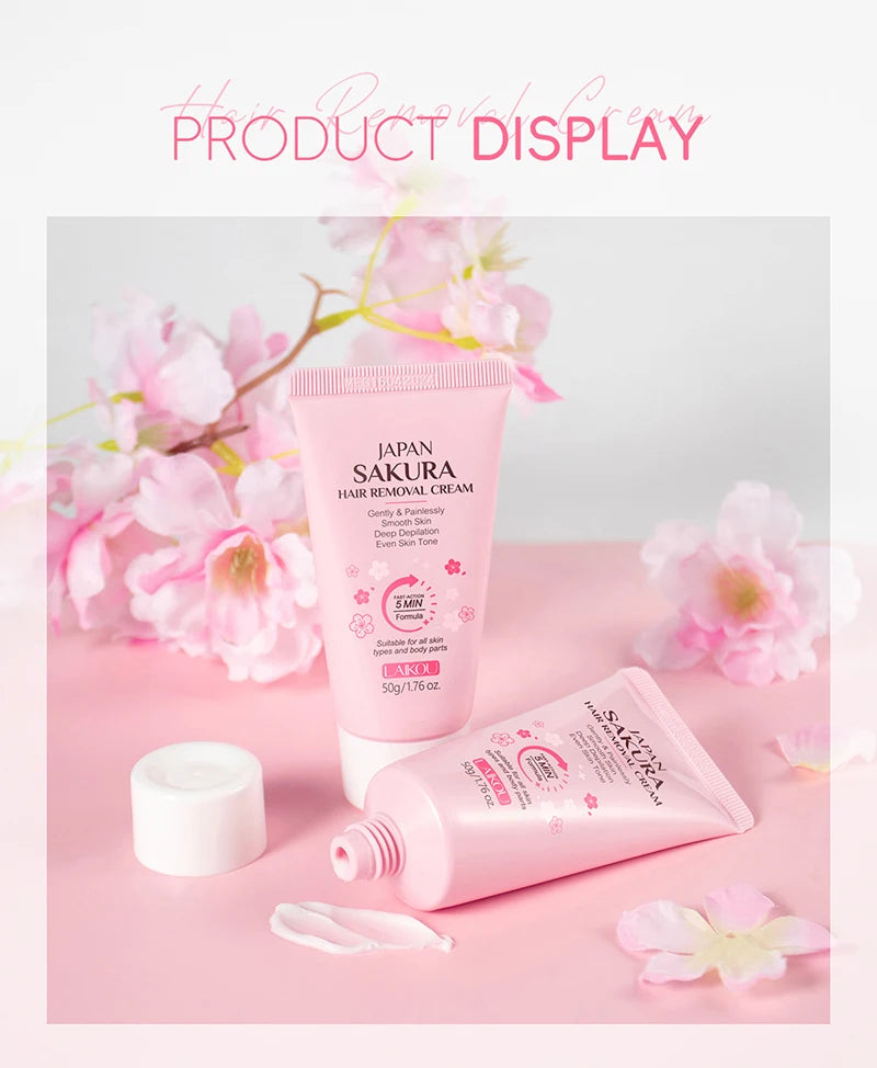 Painless Gentle Hair Removal Cream for Body and Intimate Areas