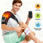 Wireless Heated Shoulder Massager with Vibration and App Control