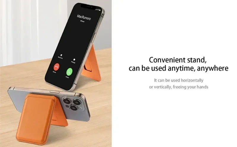 Magnetic Phone Wallet Case with Integrated Stand for MagSafe - 14