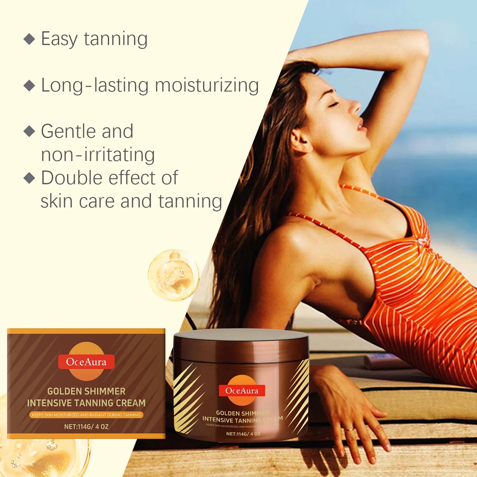 Intensive Tanning Accelerator Cream for Face and Body - 19