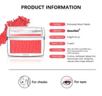 Matte Embossed Blush Palette with Professional Brush